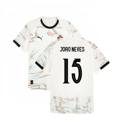 Portugal João Neves 15 Away Soccer Jersey 2025/26