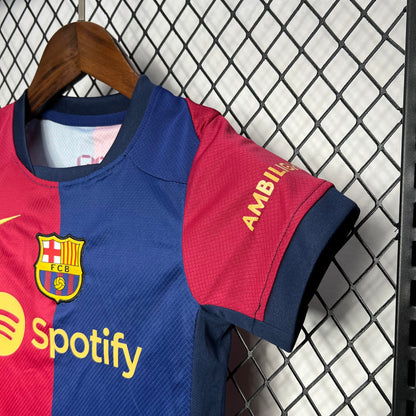 FC Barcelona Raphinha 11 Home Soccer Jersey Kids Kit 2024-2025