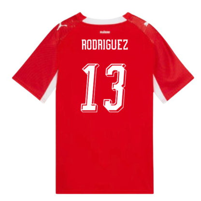 Switzerland Ricardo Rodríguez 13 Home Soccer Jersey World Cup 2026