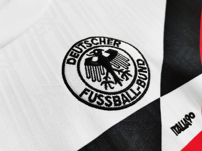 Germany Rudi Völler 9 Home Retro Soccer Jersey World Cup 1990
