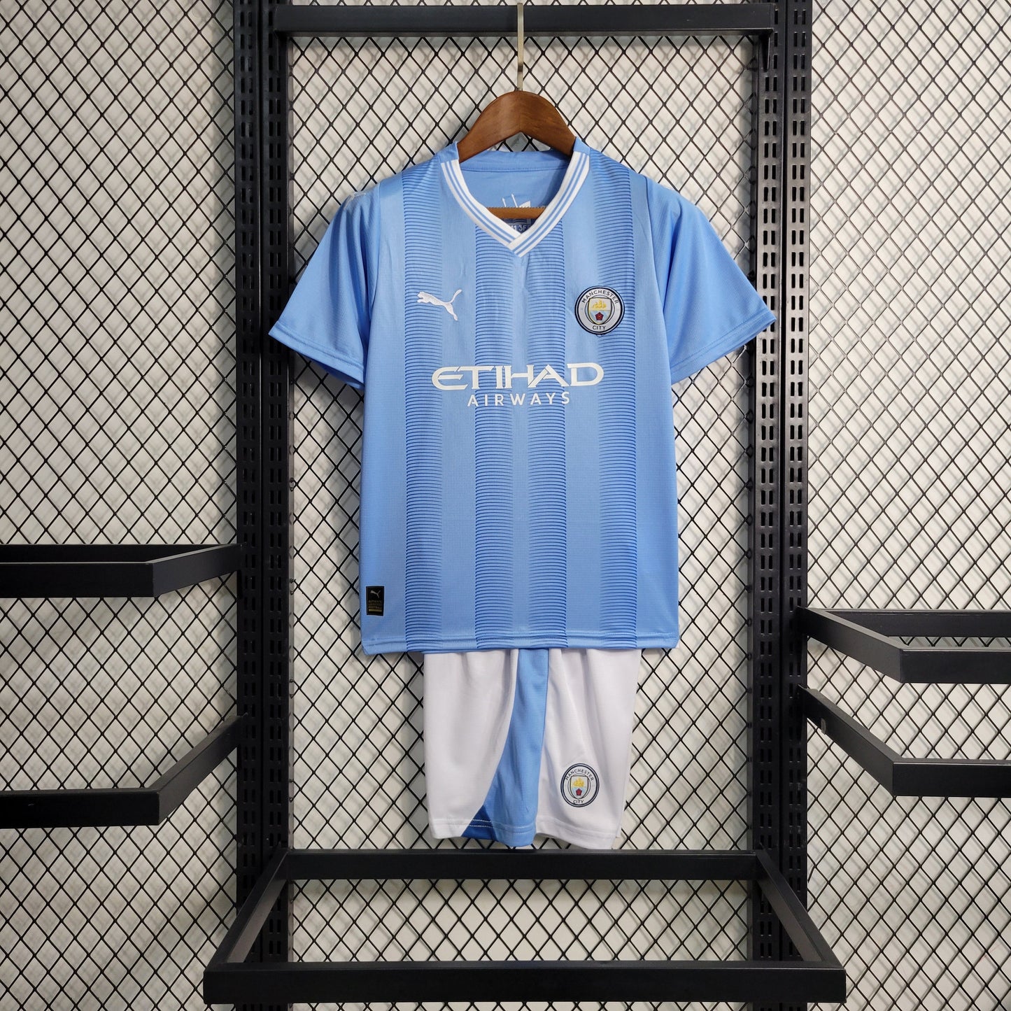 Man City Kevin De Bruyne 17 Kids Home Soccer Jersey 2023/24