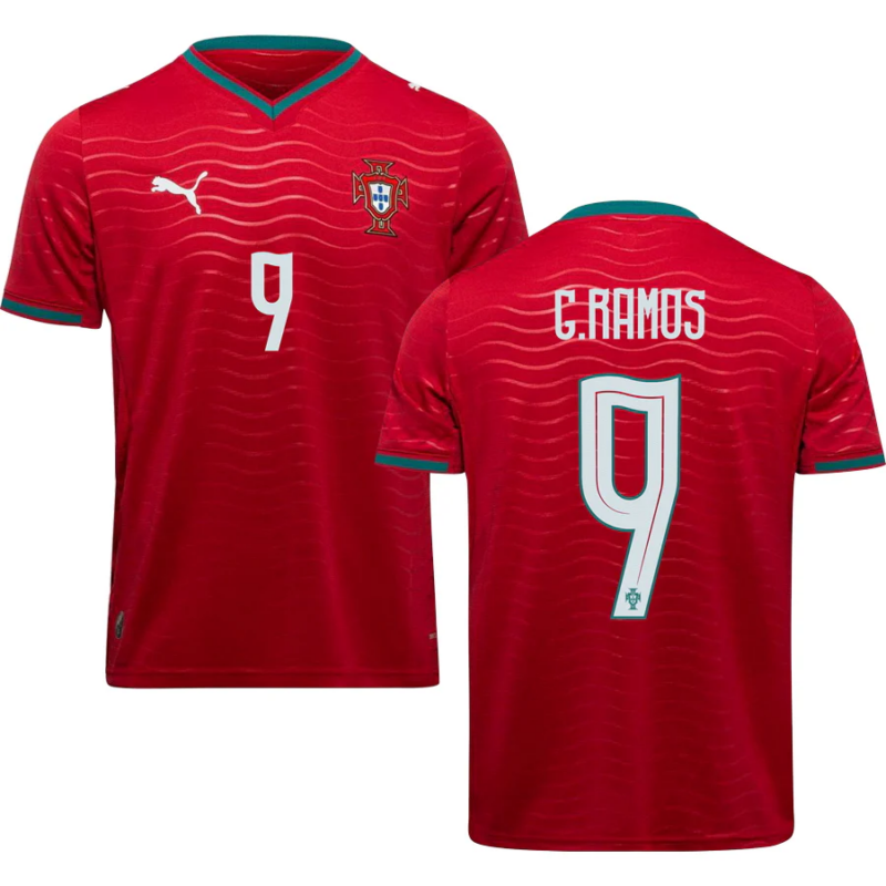 Portugal Gonçalo Ramos 9 Home Soccer Jersey World Cup 2026