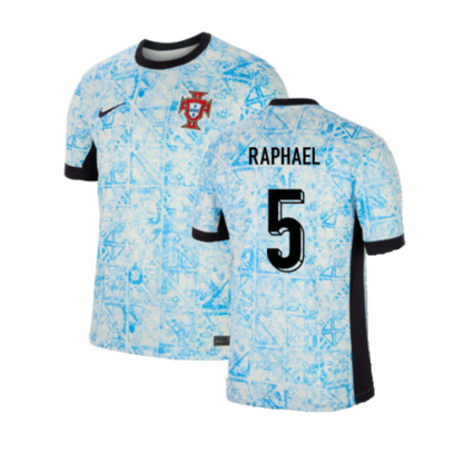 Portugal Raphael Guerreiro 5 Away Soccer Jersey Euro 2024