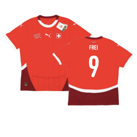 Switzerland Alexander Frei 9 Home Soccer Jersey Euro 2024