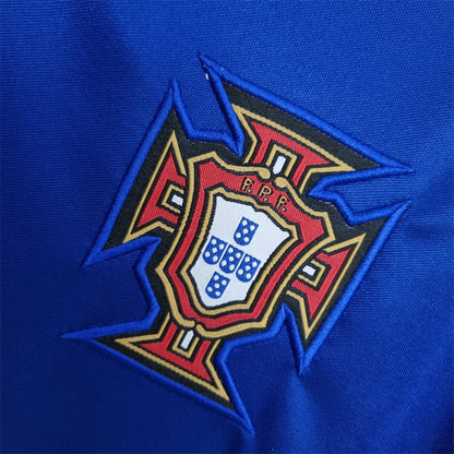 Portugal Retro Away Soccer Jersey World Cup 1998 - Blue