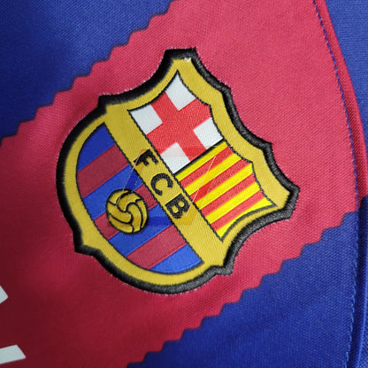 FC Barcelona Lamine Yamal 27 Kids Home Soccer Jersey 2023/24