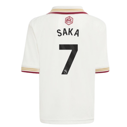 Arsenal Bukayo Saka 7 Kids Third Soccer Jersey 2025-2026