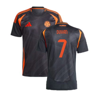 Colombia Duván Zapata 7 Away Soccer Jersey 2024/25