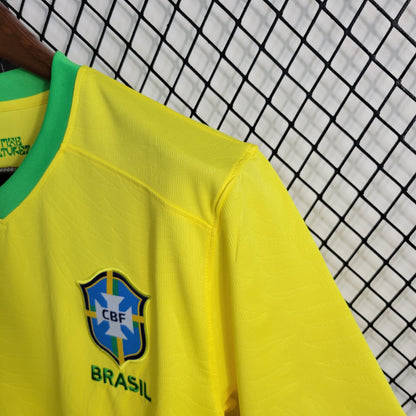 Brazil Ana Vitoria 8 Home Soccer Jersey World Cup 2023