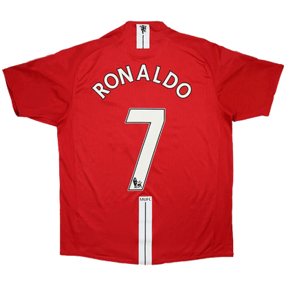 Manchester United Cristiano Ronaldo 7 Retro Home Soccer Jersey 2007-2008