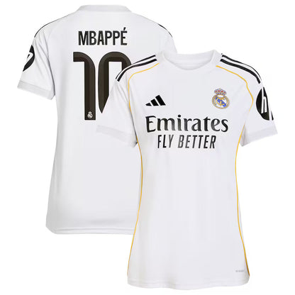 Real Madrid Kylian Mbappé 10 Women's Home Soccer Jersey 2025-2026