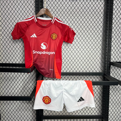 Manchester United Cristiano Ronaldo 7 Home Kids Soccer Jersey 2024/25