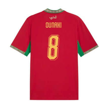 Morocco Azzedine Ounahi 8 Home Soccer Jersey World Cup 2026