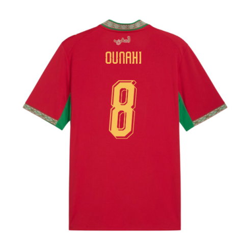 Morocco Azzedine Ounahi 8 Home Soccer Jersey World Cup 2026