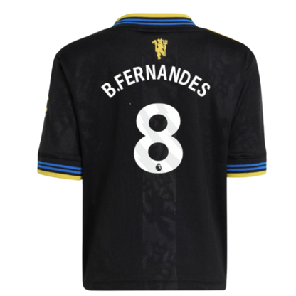 Manchester United Bruno Fernandes 8 Kids Third Soccer Jersey 2025-2026