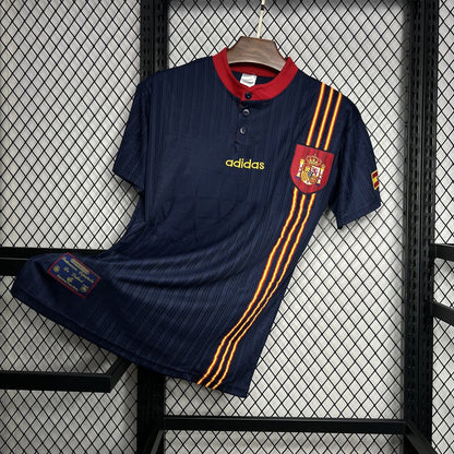 Spain Retro Away Soccer Jersey Euro Cup 1996