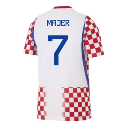 Croatia Lovro Majer 7 Home Soccer Jersey World Cup 2026