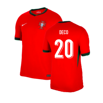 Portugal Deco 20 Home Soccer Jersey Euro 2024