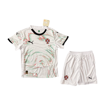 Portugal Luís Figo 7 Away Soccer Jersey Kids Kit 2025-2026