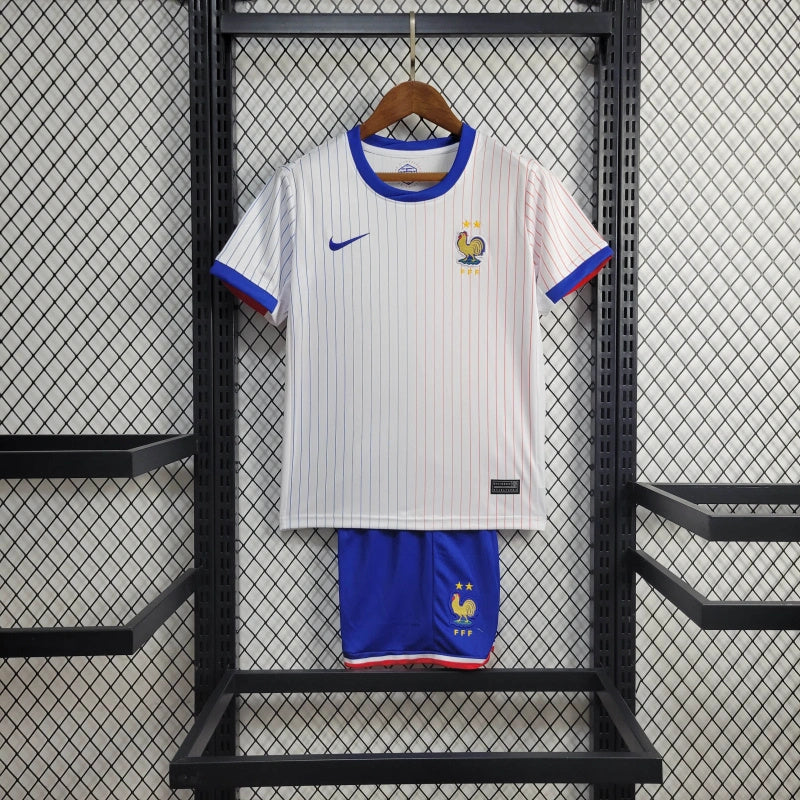 France Zinedine Zidane 10 Kids Away Soccer Jersey Euro 2024