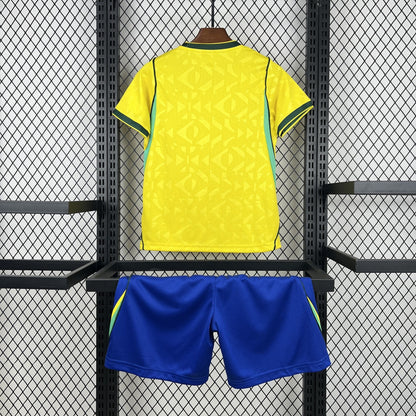Brazil Kids Home Soccer Jersey World Cup 2026