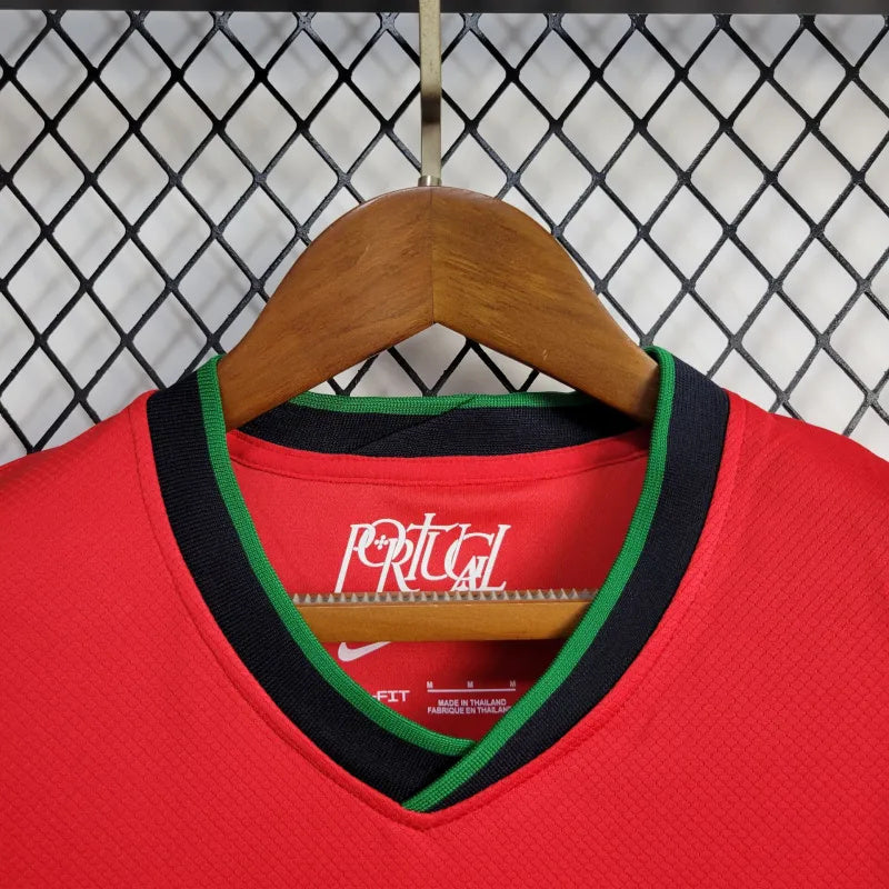 Women's Portugal Cristiano Ronaldo 7 Home Soccer Jersey Euro 2024