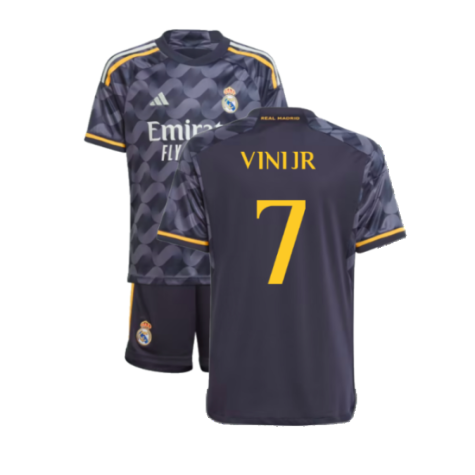 Real Madrid Vini JR 7 Kids Away Soccer Jersey 2023/24