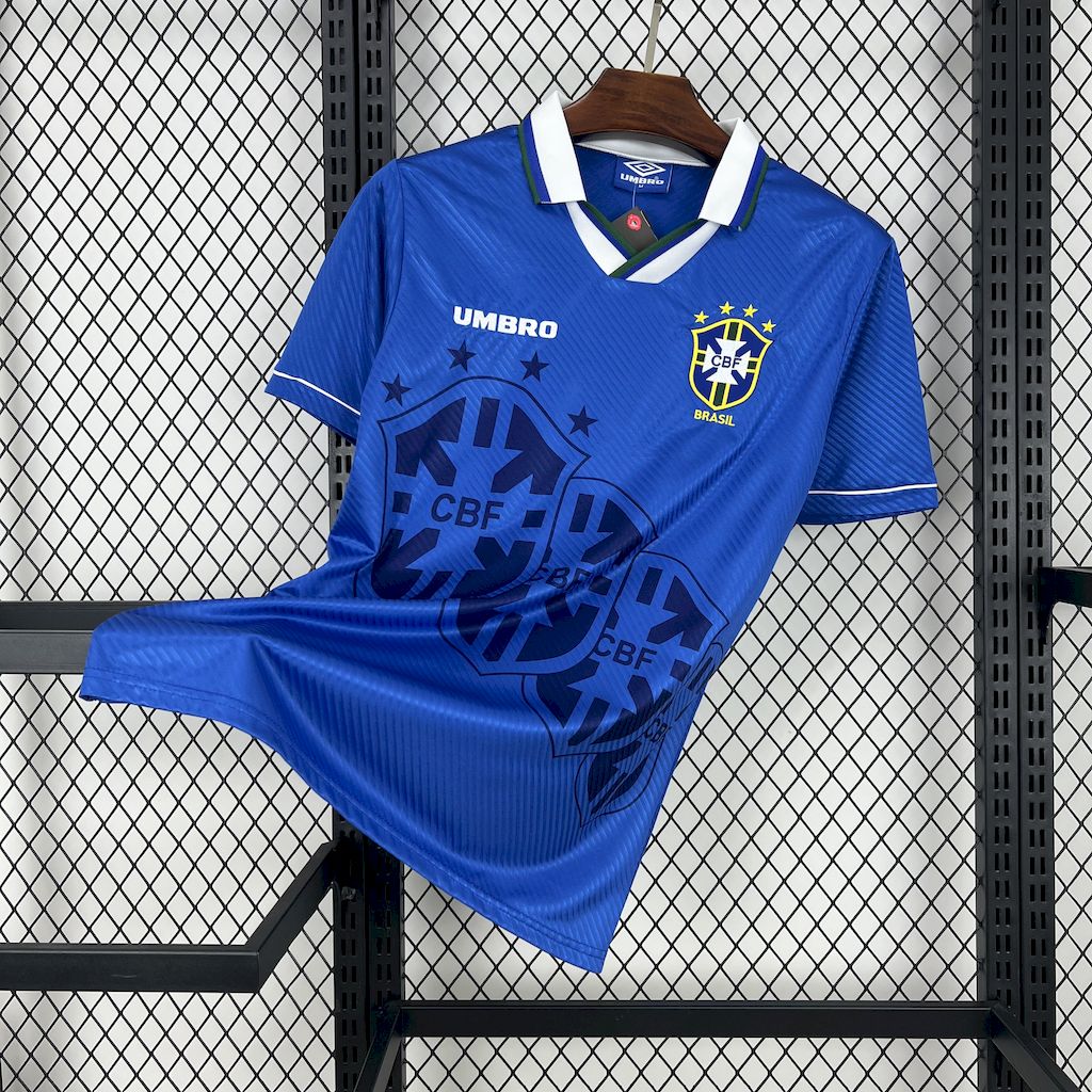 Brazil Away Retro Soccer Jersey World Cup 1994