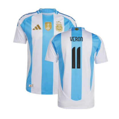 Argentina Verón 11 Home Soccer Jersey 2024/25