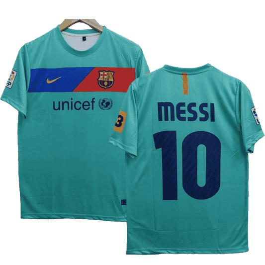 FC Barcelona Lionel Messi 10 Retro Away Soccer Jersey 2010-2011