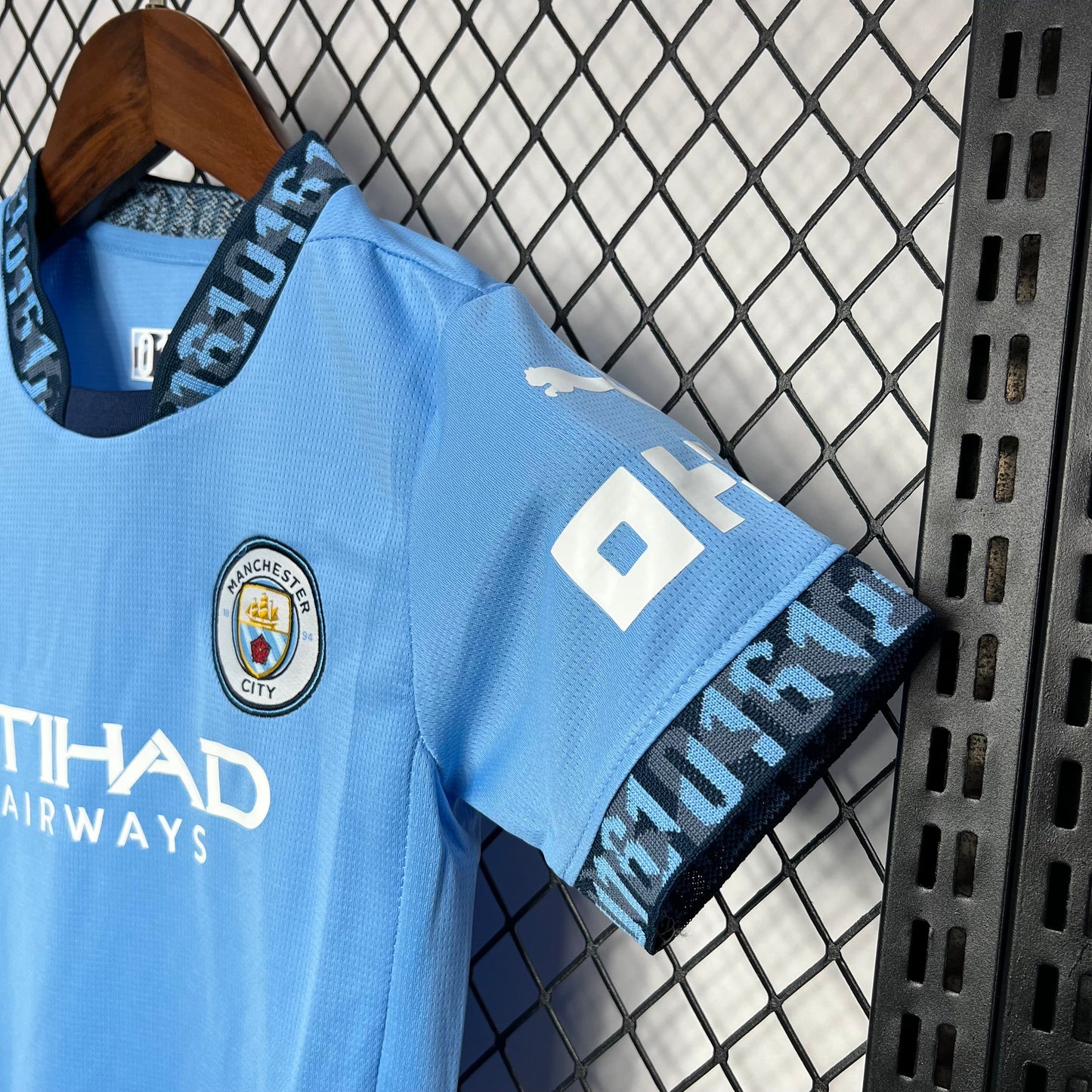 Man City Kevin De Bruyne 17 Kids Home Soccer Jersey 2024/25