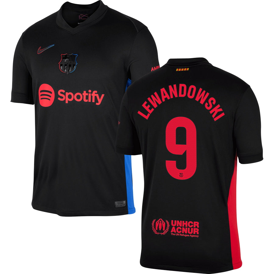 FC Barcelona Robert Lewandowski 9 Away Soccer Jersey 2024/25