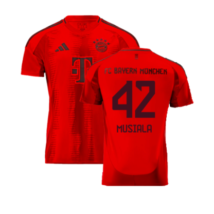 Bayern Munich Jamal Musiala 42 Home Soccer Jersey 2024/25
