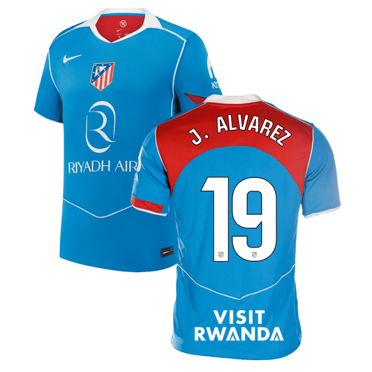 Atletico Madrid Julián Alvarez 19 Third Soccer Jersey 2025-2026