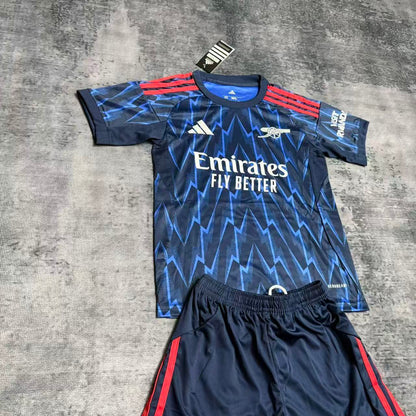 Arsenal Martin Ødegaard 8 Kids Away Soccer Jersey 2025-2026