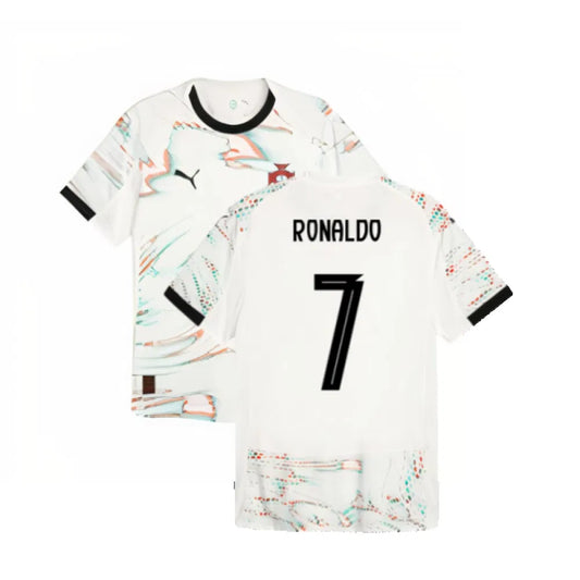 Portugal Cristiano Ronaldo 7 Away Soccer Jersey 2025/26
