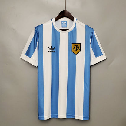 Argentina Home Retro Soccer Jersey World Cup 1978
