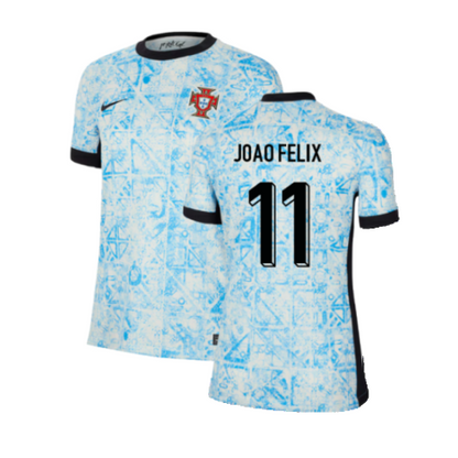 Women's Portugal João Félix 11 Away Soccer Jersey Euro 2024