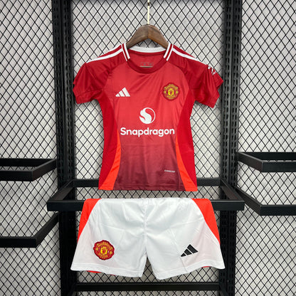 Manchester United Cristiano Ronaldo 7 Home Kids Soccer Jersey 2024/25