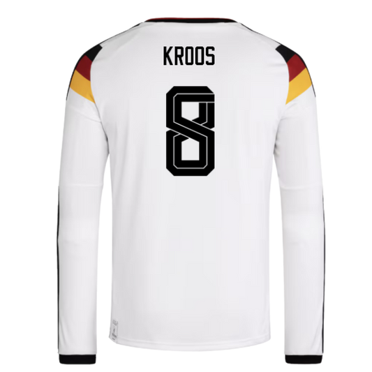 Germany Toni Kroos 8 Long Sleeve Home Soccer Jersey World Cup 2026