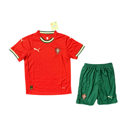 Portugal Bernardo Silva 10 Home Soccer Jersey Kids Kit 2025-2026