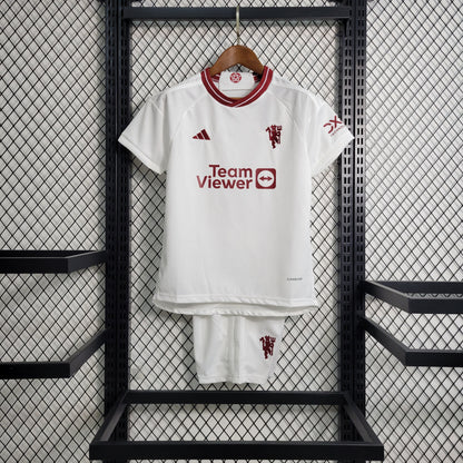 Manchester United Bruno Fernandes 8 Third Kids Soccer Jersey 2023/24