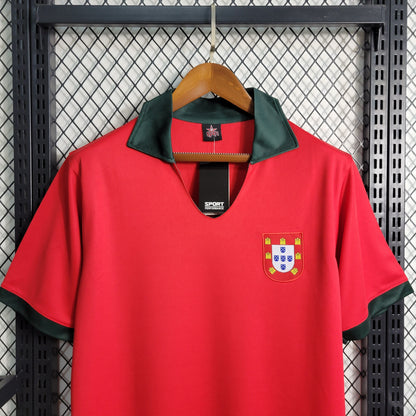 Portugal Retro Home Soccer Jersey UEFA Euro 1972