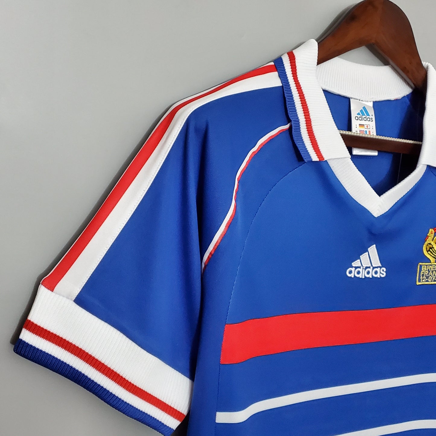 France Home Retro Soccer Jersey World Cup 1998