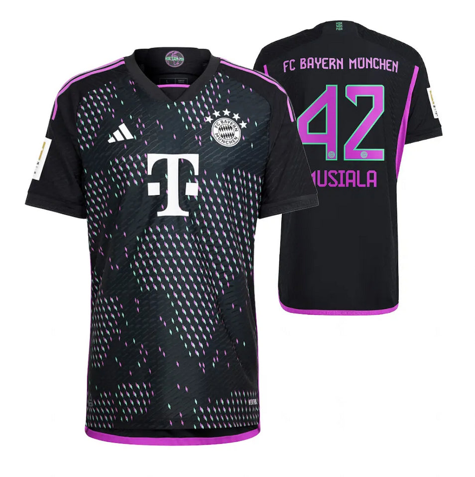 Bayern Munich Jamal Musiala 42 Away Soccer Jersey 2023/24