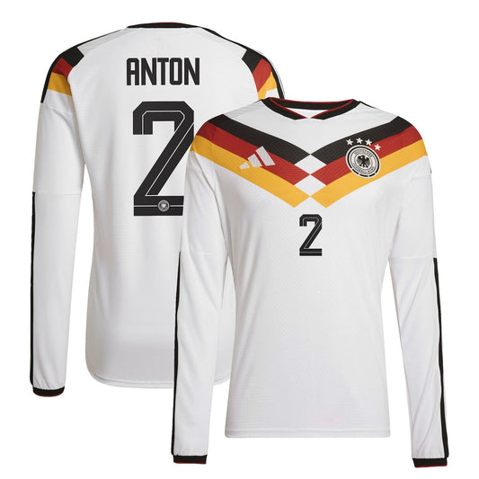 Germany Waldemar Anton 2 Long Sleeve Home Soccer Jersey World Cup 2026