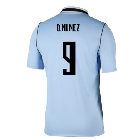 Uruguay Darwin Nunez 9 Home Soccer Jersey World Cup 2026