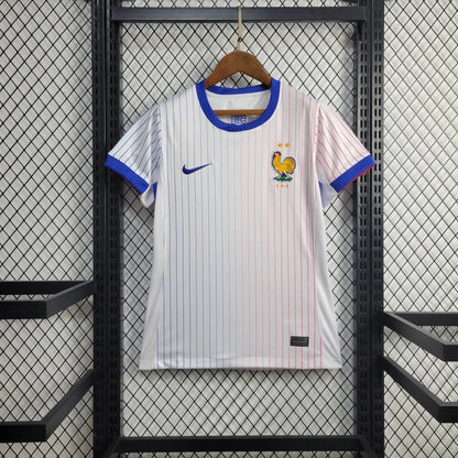 Women's France Ousmane Dembélé 11 Away Soccer Jersey Euro 2024