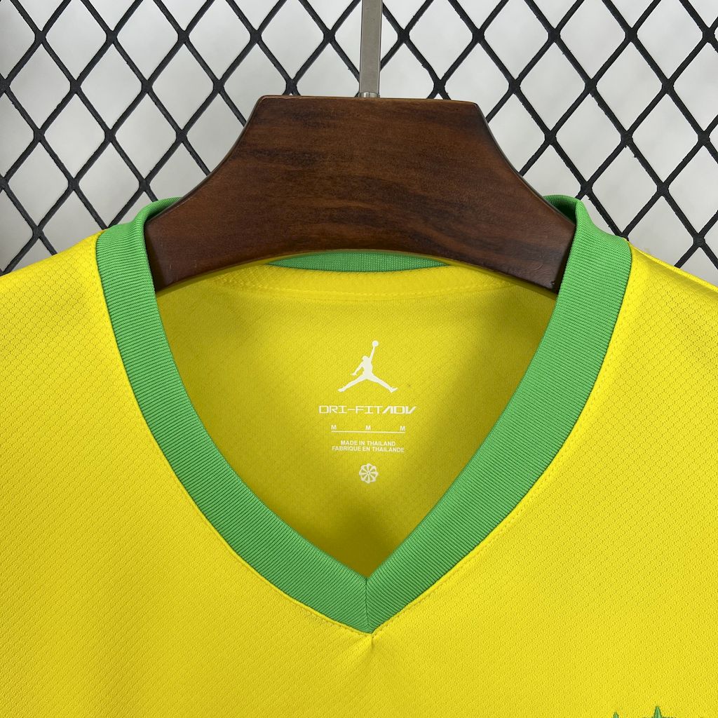 Brazil X AJ Special Edition Soccer Jersey 2025-2026 - Yellow