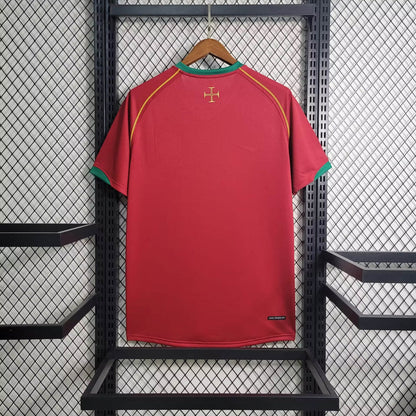 Portugal Retro Home Soccer Jersey World Cup 2006